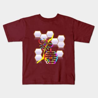 Bee and honeycomb Kids T-Shirt